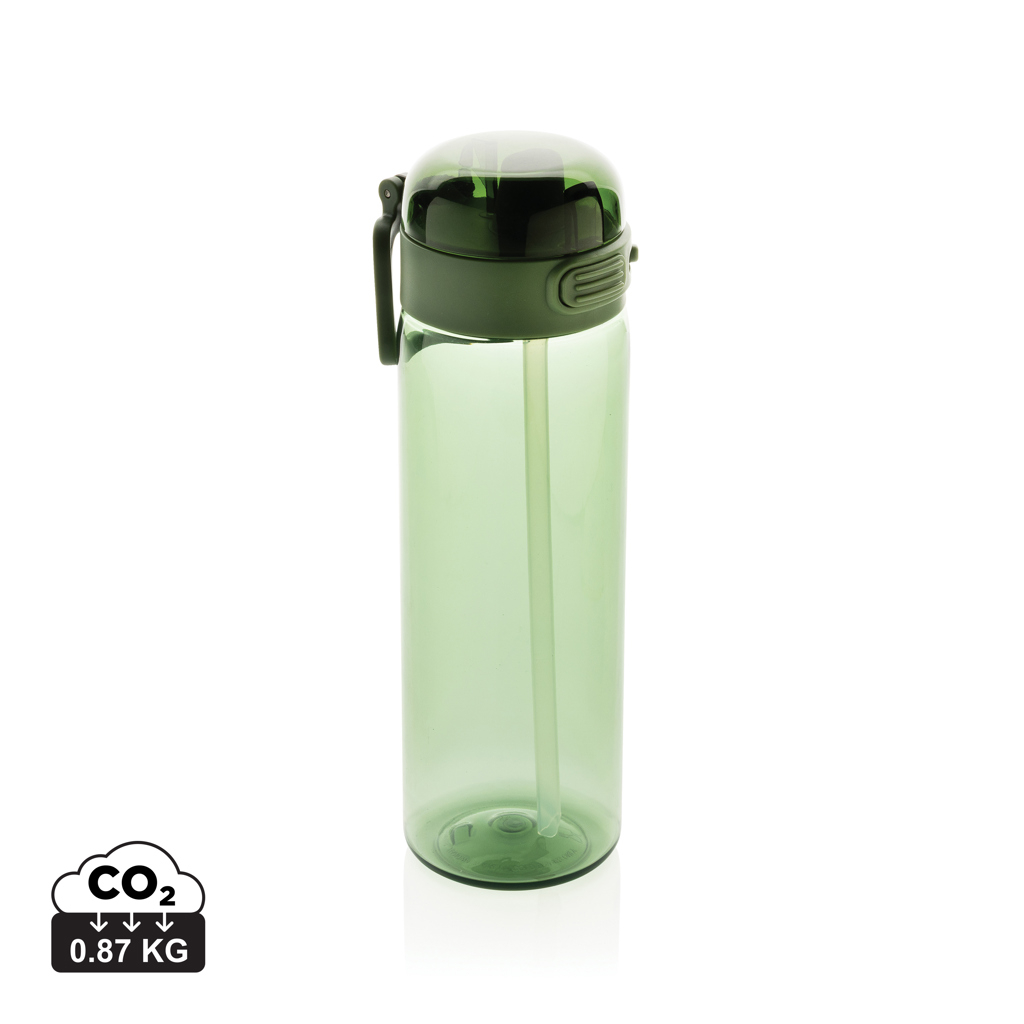 Bouteille sport 800ml rPET RCS personnalisée SipnLock Vert 
